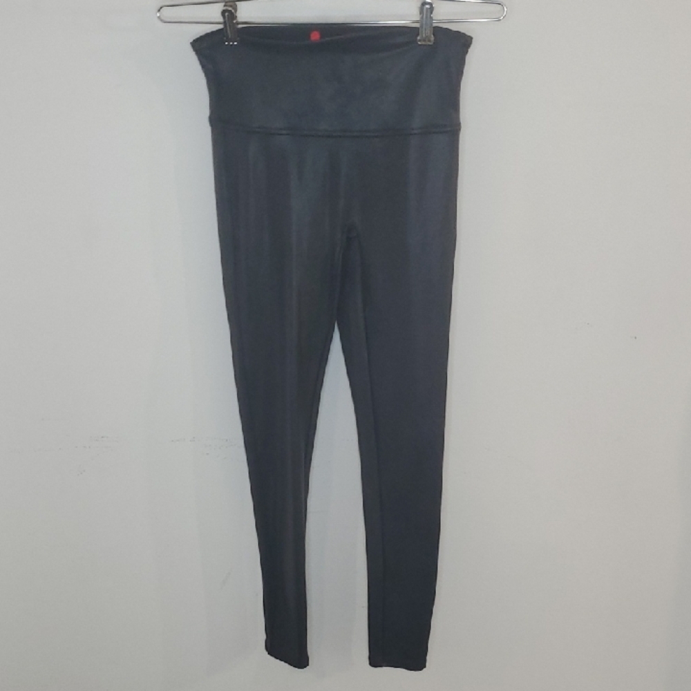 SPANX Black Textured Leggings